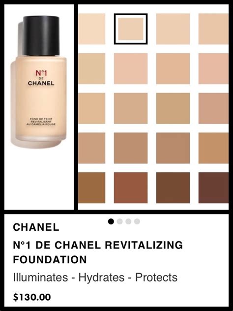 no 1 foundation chanel|chanel foundation shade chart.